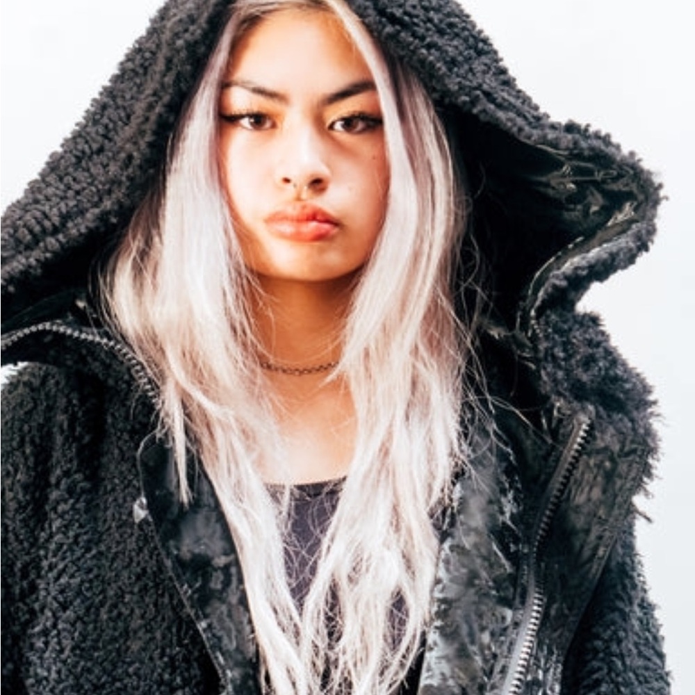 Fried Rice NYC Reversible Utility Coat | Unisex | Zip Hood | Sherpa - Picture 5 of 16